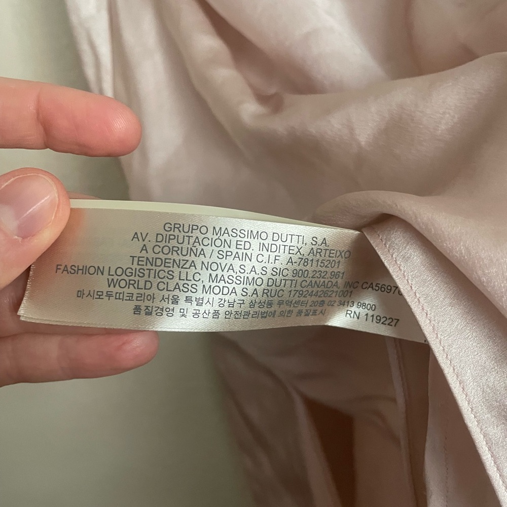 Massimo Dutti Blush Lace 100% Silk Camisole Tank Top Dainty Quiet Luxury 8 - Picture 7 of 8